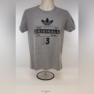 Adidas Men's Gray Graphic Tee